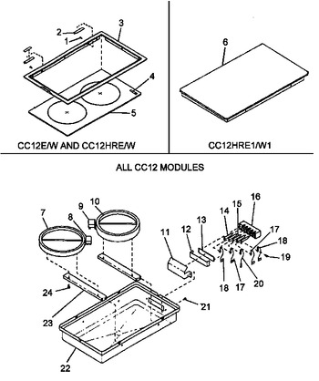 Diagram for CC12HRW1 (BOM: P1133372N)