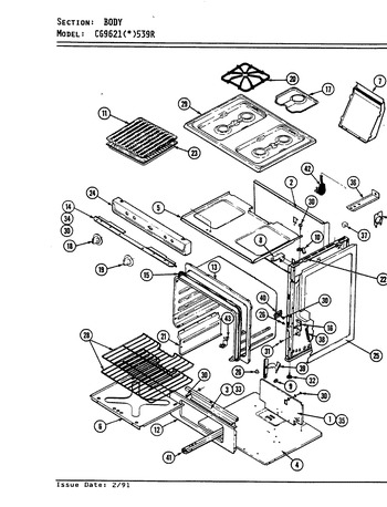 Diagram for CG9621W539R