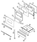 Diagram for 03 - Door/drawer (bdh, Bdt)