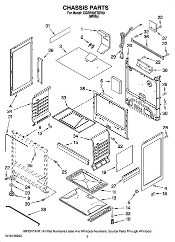 Diagram for CGRP305TDW0