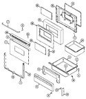 Diagram for 04 - Door/drawer (ser. Pre. 17)