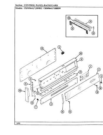 Diagram for CKM9641W580RW