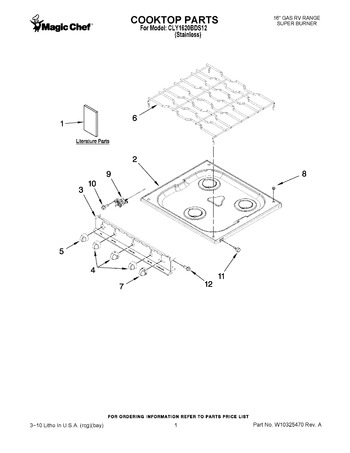 Diagram for CLY1620BDS12