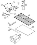 Diagram for 05 - Fresh Food Compartment