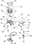 Diagram for 20 - Motor, Mtg Brkt, Belt, Pump & Idler Assy