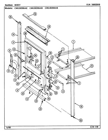 Diagram for CWG3020BAE