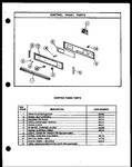 Diagram for 01 - Control Panel Parts