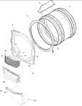 Diagram for 04 - Front Bulkhead, Air Duct & Drum