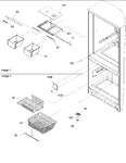 Diagram for 03 - Crisper Assy & Freezer Feature Assy