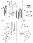 Diagram for 10 - Hinges, & Refrigerator Shelving