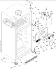 Diagram for 01 - Cabinet, Hinges, Evap Fan & Rollers