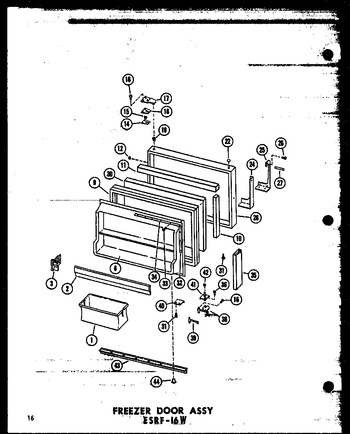 Diagram for ESRF-16W-AG (BOM: P6030305W G)