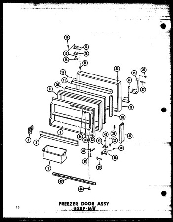 Diagram for ESRF-16W-AG (BOM: P6030323W G)