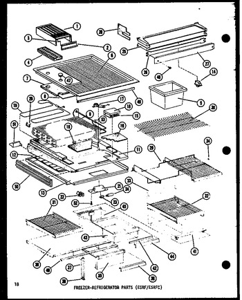 Diagram for ESRF14B-G (BOM: P6030382W G)