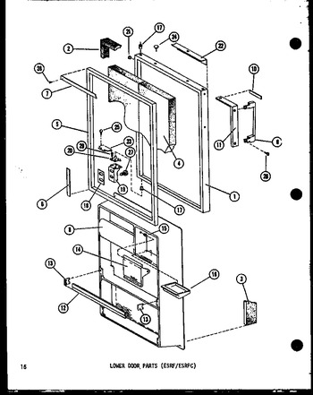 Diagram for ESRF16C (BOM: P7395310W)