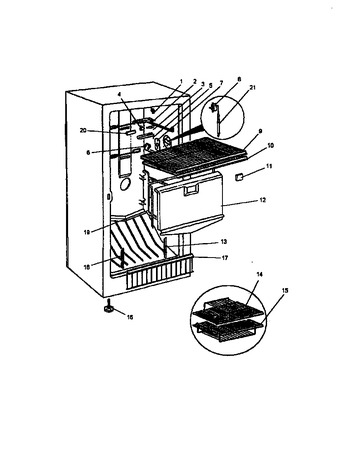 Diagram for ESUF17JW (BOM: P1311106W)