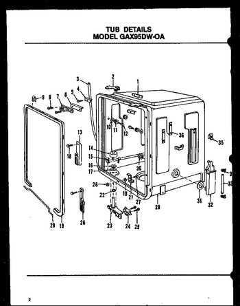 Diagram for GAX95DW (BOM: MN02)