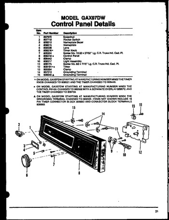 Diagram for GAX97DW (BOM: MN01)