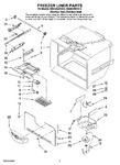 Diagram for 03 - Freezer Liner Parts