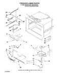 Diagram for 03 - Freezer Liner Parts