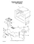 Diagram for 03 - Freezer Liner Parts