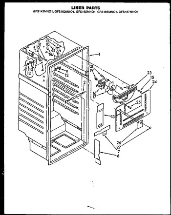 Diagram for GFS187MN01 (BOM: GFS187MN0 1)