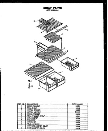 Diagram for GFS165MN01 (BOM: GFS165MN0 1)