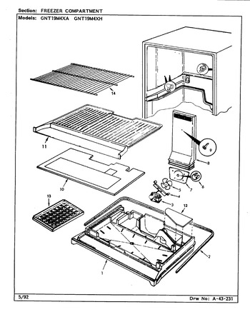 Diagram for GNT19M4XA (BOM: CL62A)