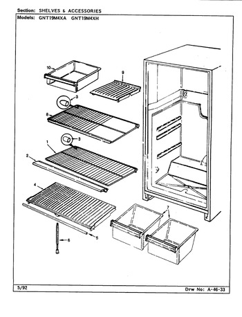 Diagram for GNT19M4XA (BOM: CL62A)