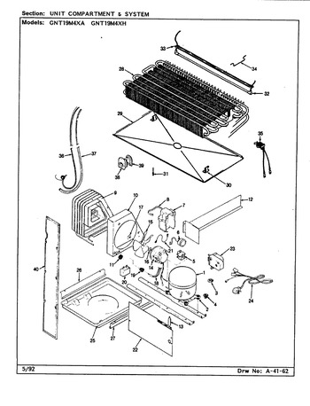 Diagram for GNT19M4XA (BOM: CL62A)