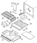 Diagram for 01 - Freezer Compartment