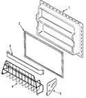 Diagram for 04 - Freezer Inner Door