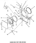 Diagram for 12 - Loading Door, Front Panel & Seals