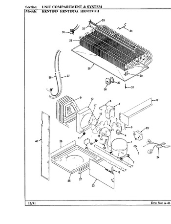 Diagram for HRNT1919A (BOM: BF60A)