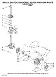 Diagram for 04 - Brake, Clutch, Gearcase, Motor And Pump Parts