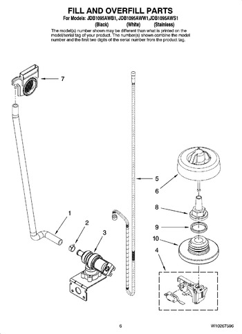 Diagram for JDB1095AWW1