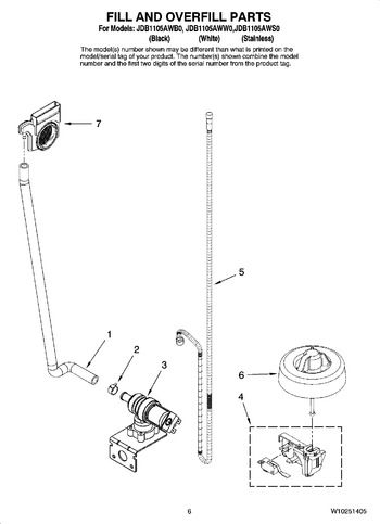 Diagram for JDB1105AWS0