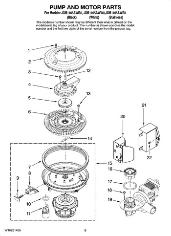 Diagram for JDB1105AWS0