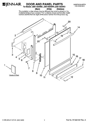 Diagram for JDB1105AWS1