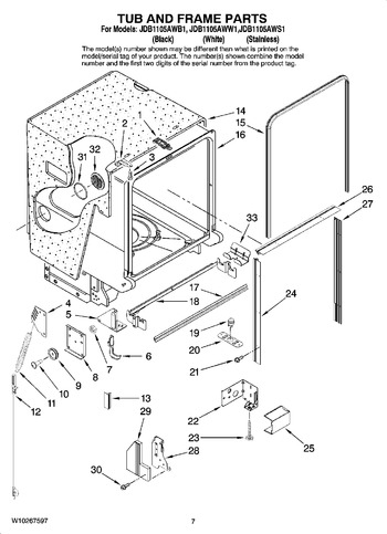 Diagram for JDB1105AWS1