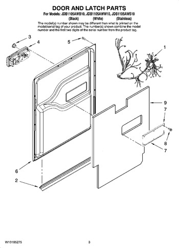 Diagram for JDB1105AWS10