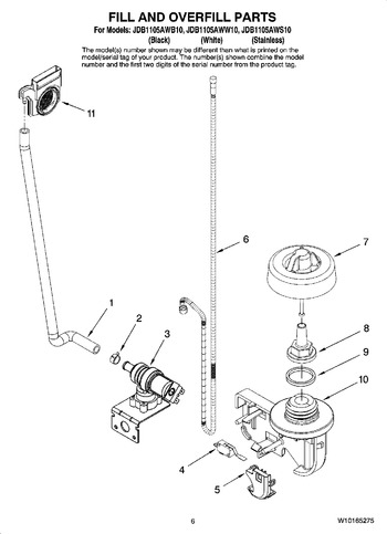 Diagram for JDB1105AWS10