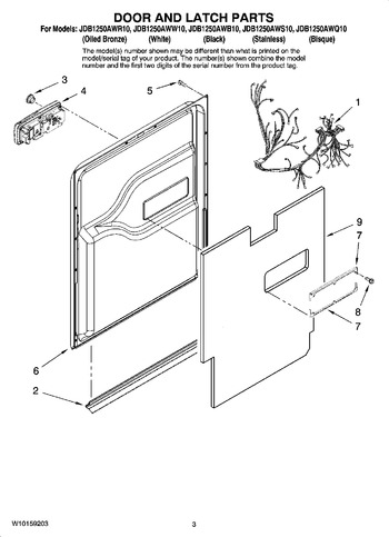 Diagram for JDB1250AWB10