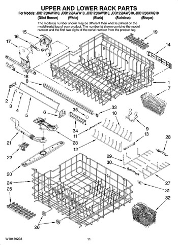 Diagram for JDB1250AWB10