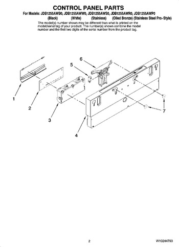 Diagram for JDB1255AWP0