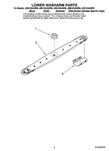 Diagram for JDB1255AWP0