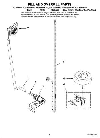 Diagram for JDB1255AWP0