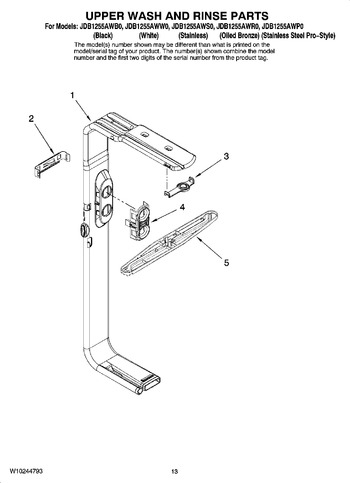 Diagram for JDB1255AWP0