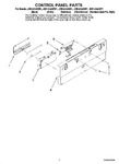 Diagram for 02 - Control Panel Parts