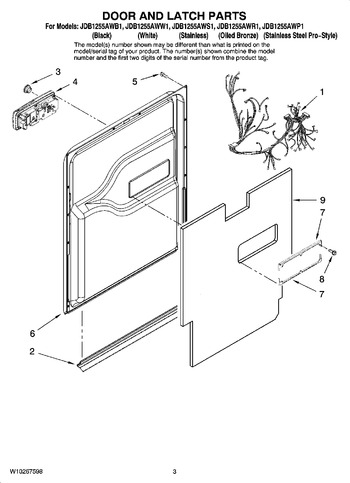 Diagram for JDB1255AWR1